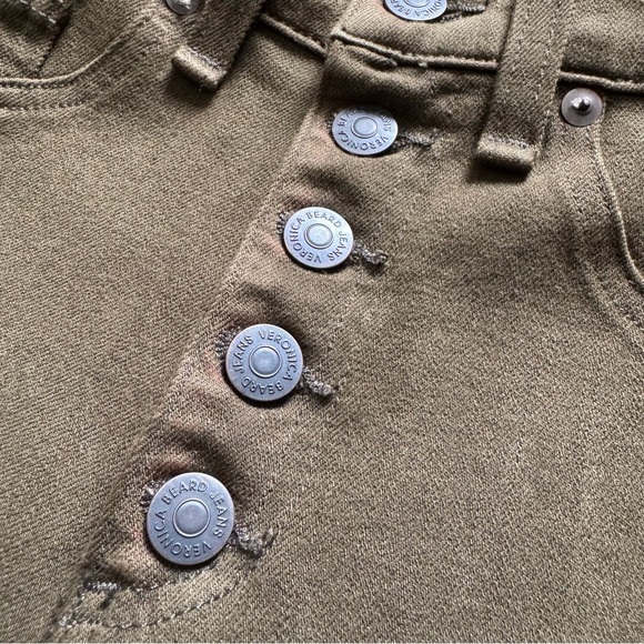 Veronica Beard Debbie 10” Skinny Green Jeans size 26 - Picture 8 of 10